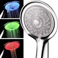 Importadora Impoventas ofrece mango ducha tipo teléfono que incorpora luces led de colores mientras te duchas, Estamos ubicados en Santiago de Chile en el barrio Meiggs