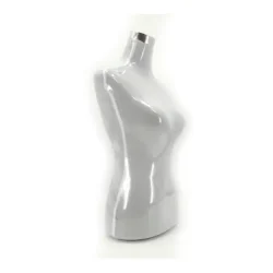 Maniquí de Torso femenino de mujer blanco para exhibición